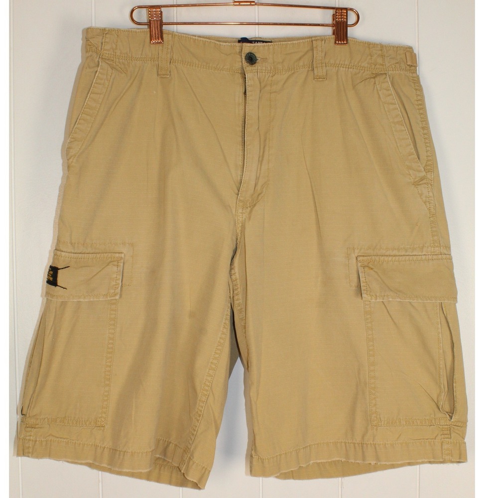 VTG 2000'S Ralph Lauren Polo Jeans CO. Men's Ripstop Material Cargo Shorts SZ 34
